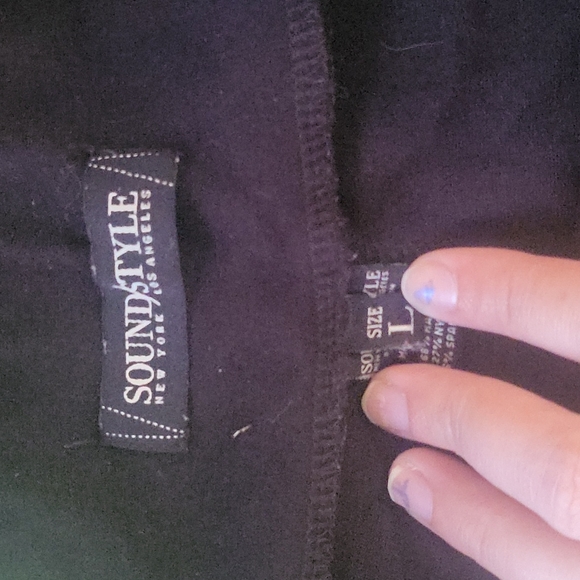 SoundStyle Large Black leggings - Picture 2 of 4